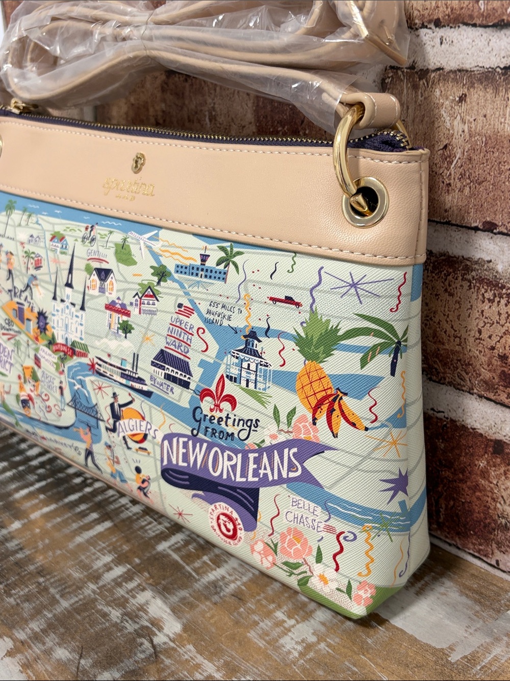 Spartina 449 New Orleans Crossbody Bag - NWT - Picture 4 of 12